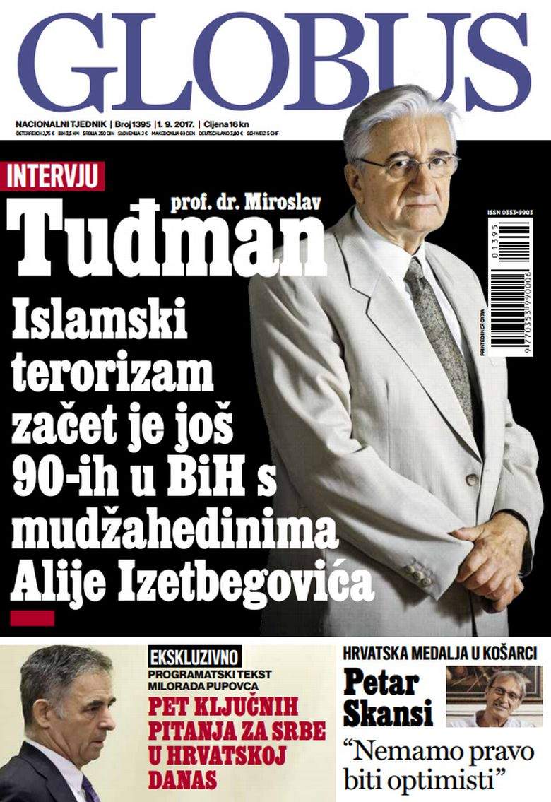 globus naslovnica.jpg - Tuđmanov sin pokrenuo kampanju protiv naše zemlje:  Islamski terorizam je začet u BiH!